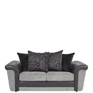 buy manhattan fabric and faux snakeskin scatter back sofa bed 5f191438566d3