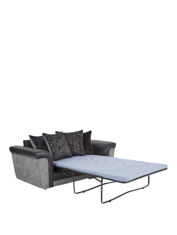 buy manhattan fabric and faux snakeskin scatter back sofa bed 5f19143faf29a
