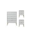 buy marbella ready assembled 3 piece package 5 drawer chest and 2 bedside chests 5f17bc382fdfb