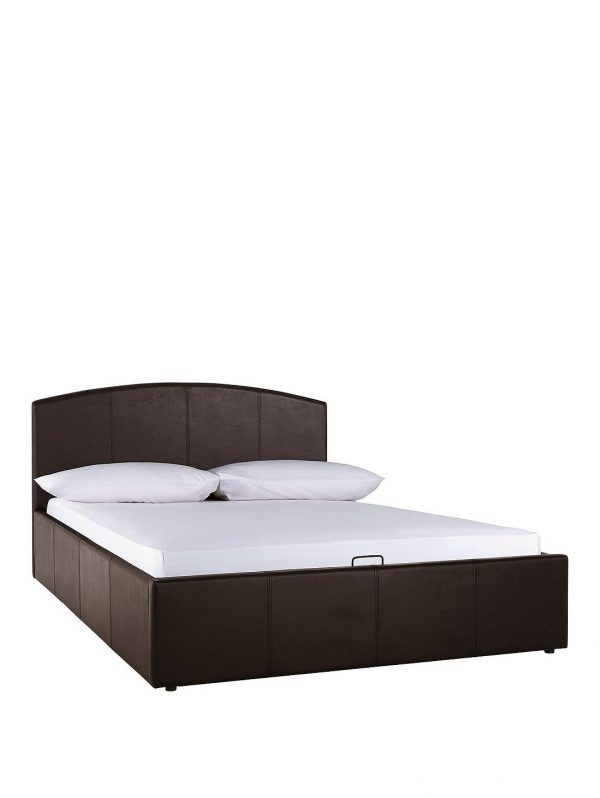 buy marston faux leather lift up storage bed with mattress options buy and save 5f1e4d1138865