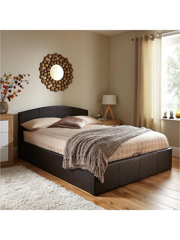 buy marston faux leather lift up storage bed with mattress options buy and save 5f1e4d127b2af