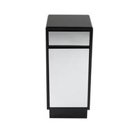 buy memphis mirrored black high gloss single bathroom storage unit 5f17c6112175f