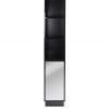 buy memphis mirrored black high gloss tallboy bathroom storage unit 5f1a68d48ac8c