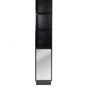 buy memphis mirrored black high gloss tallboy bathroom storage unit 5f1a68d48ac8c