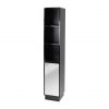 buy memphis mirrored black high gloss tallboy bathroom storage unit 5f1a68d6e5353