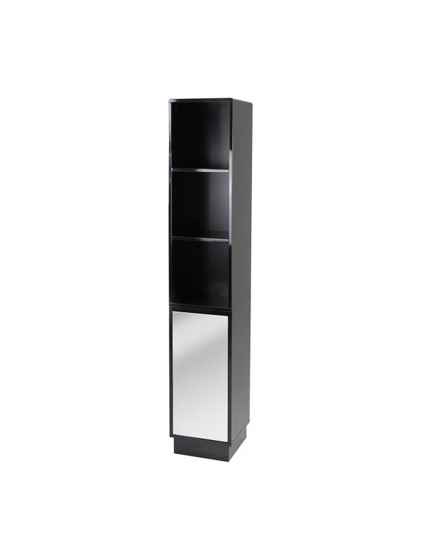 buy memphis mirrored black high gloss tallboy bathroom storage unit 5f1a68d6e5353