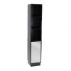 buy memphis mirrored black high gloss tallboy bathroom storage unit 5f1a68d926061