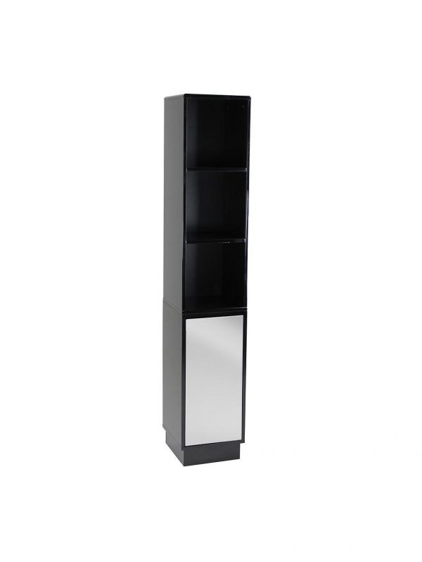buy memphis mirrored black high gloss tallboy bathroom storage unit 5f1a68d926061