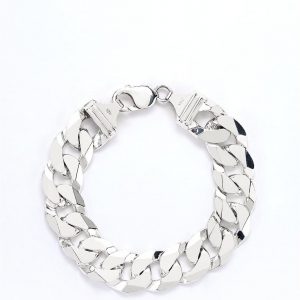 buy mens sterling silver 9 inch 2 oz curb chain bracelet 5f159b19ecd6c