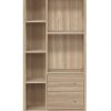 buy metro 3 piece storage bookcase package oak effect 5f17c3a1cb12b