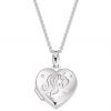 buy mini b childrens silver unicorn heart locket 5f21247762ba5