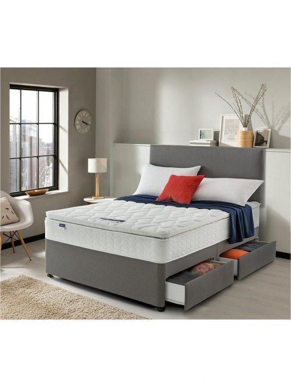 buy miracoil 3 pippa ultimate pillowtop divan bed with storage options 5f2394c7a4ba2