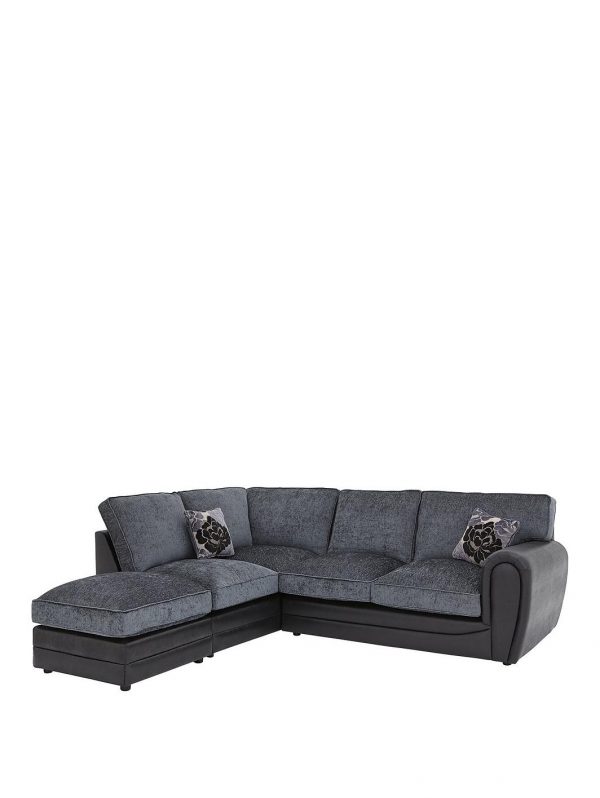 buy monico left hand single arm standard back corner chaise sofa footstool 5f1a6914e3255