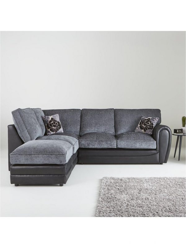 buy monico left hand single arm standard back corner chaise sofa footstool 5f1a69158bf0d