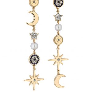 buy mood gold plated celestial star and moon drop earrings 5f217924877a1