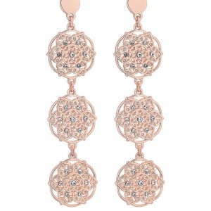buy mood rose gold plated filigree tripple drop earrings 5f16ed9a39d54