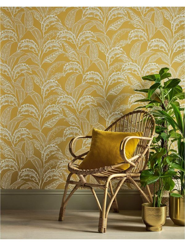 buy mozambique wallpaper ochre silver 5f1fc0be109d1