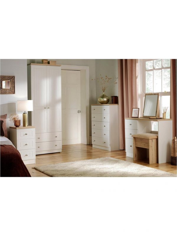 buy naples ready assembled 2 drawer 2 door wardrobe 5f1a5b0625546
