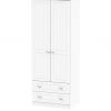buy naples ready assembled 2 drawer 2 door wardrobe 5f1a5b072e520