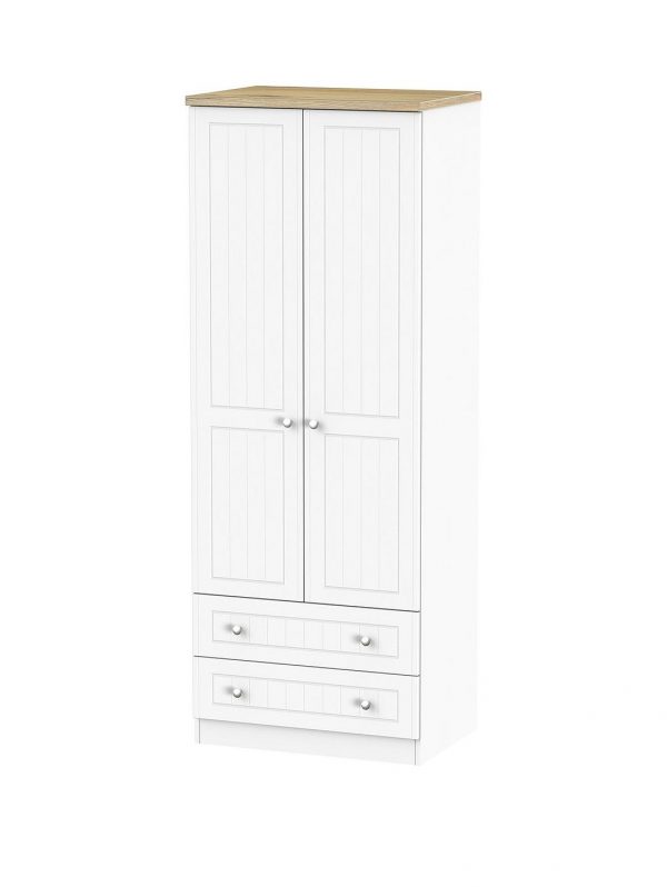 buy naples ready assembled 2 drawer 2 door wardrobe 5f1a5b072e520