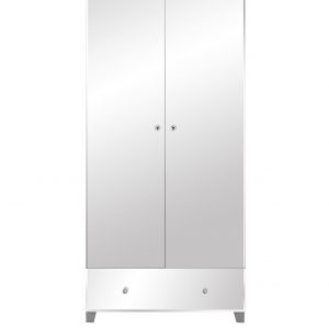 buy new bellagio mirrored 2 door 1 drawer wardrobe white mirrors grey mirrors 5f1a5aa477bff