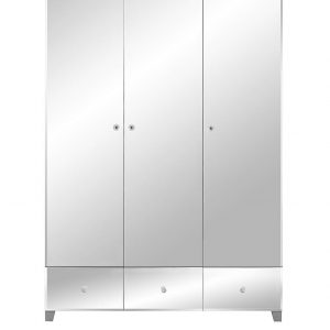buy new bellagio mirrored 3 door 3 drawer wardrobe white mirrors grey mirrors 5f1908932ad36