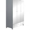 buy new bellagio mirrored 3 door 3 drawer wardrobe white mirrors grey mirrors 5f1908964d0d0