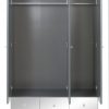 buy new bellagio mirrored 3 door 3 drawer wardrobe white mirrors grey mirrors 5f190897718c0