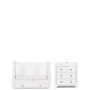 buy nostalgia sleigh cot bed dresser white 5f17bb8a3a670