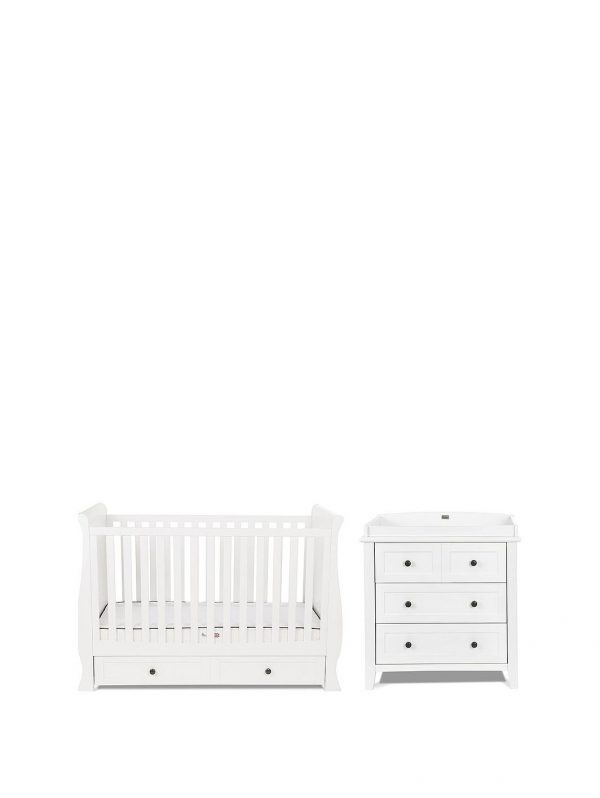 buy nostalgia sleigh cot bed dresser white 5f17bb8a3a670