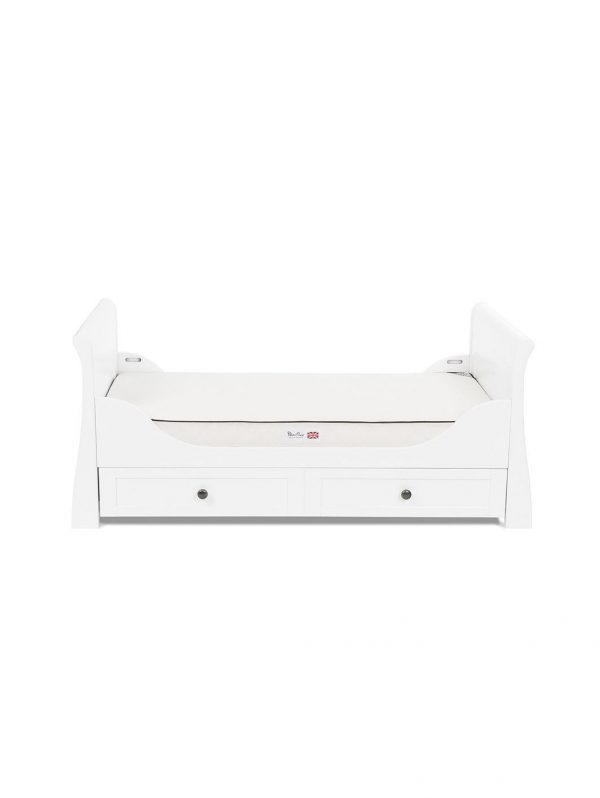 buy nostalgia sleigh cot bed dresser white 5f17bb8f6aec0