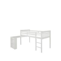 buy novara mid sleeper bed with pull out desk white 5f190773522ad