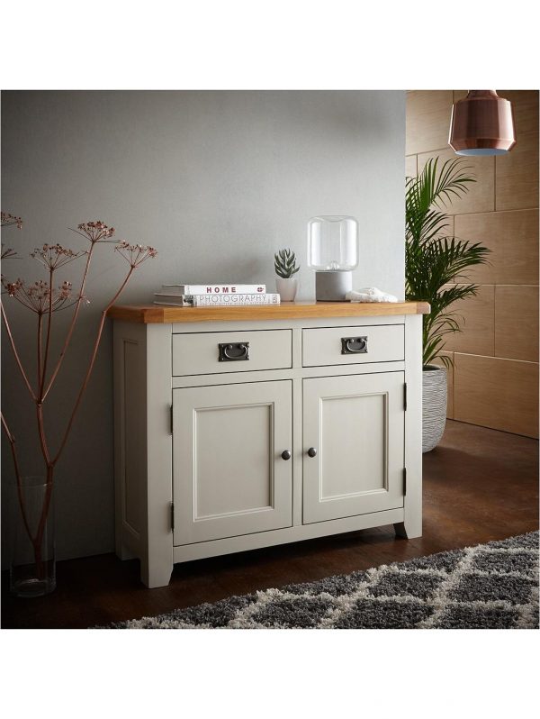 buy oakland painted 100 solid wood ready assembled compact sideboard 5f1a693cb0563