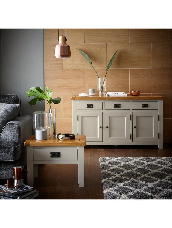 buy oakland painted 100 solid wood ready assembled compact sideboard 5f1a693f9a1a8