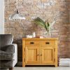 buy oakland ready assembled 100 solid wood compact sideboard 5f1a694bbea3a