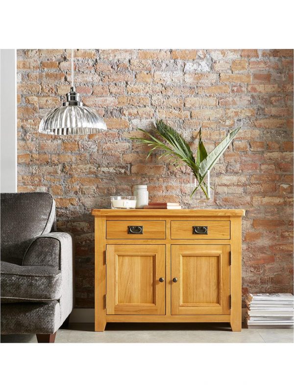 buy oakland ready assembled 100 solid wood compact sideboard 5f1a694bbea3a