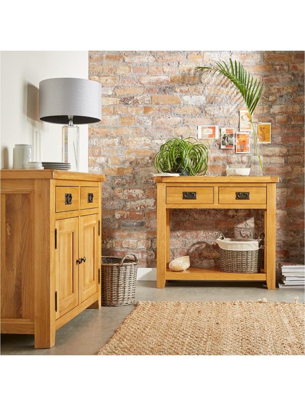 buy oakland ready assembled 100 solid wood compact sideboard 5f1a694ef16e2