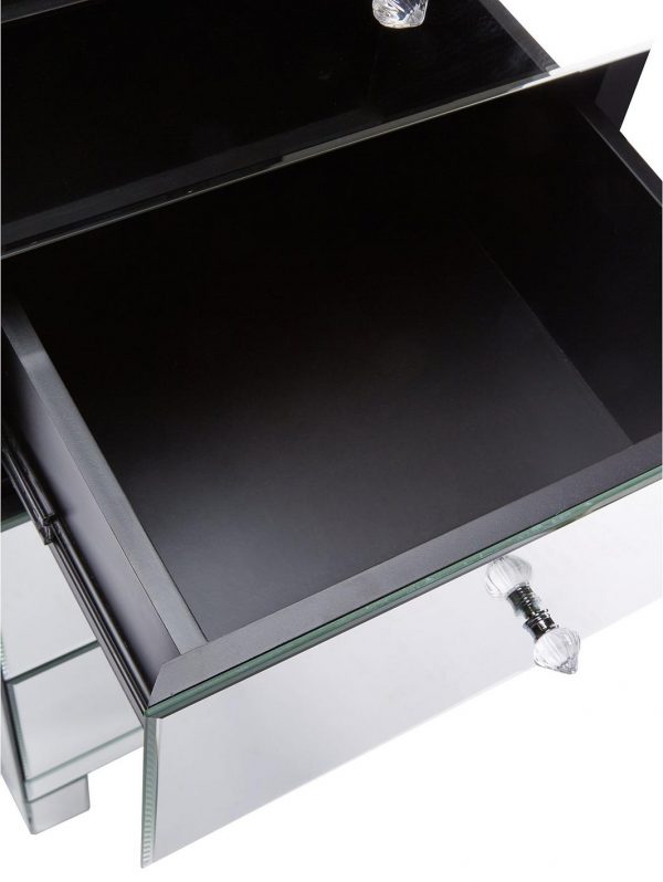 buy parisian ready assembled mirrored tall 5 drawer chest 5f190b1fd6fac