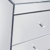 buy parisian ready assembled mirrored tall 5 drawer chest 5f190b22b0600