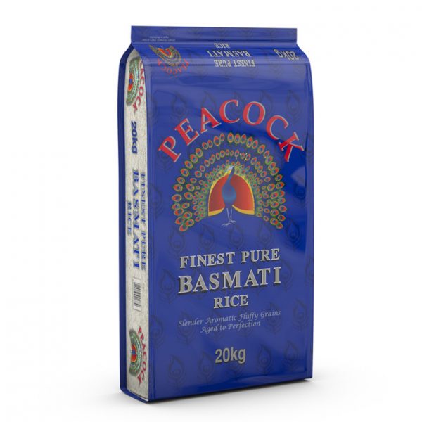 buy peacock finest pure basmati rice 20kg 5f1d3a2055906