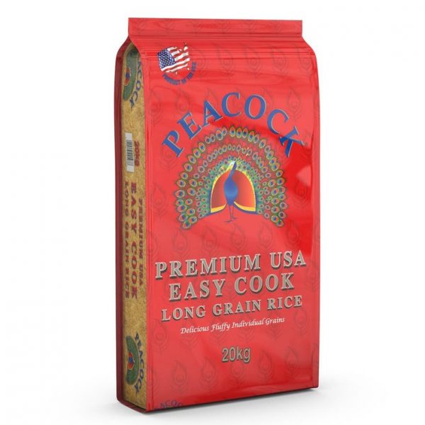 buy peacock premium usa easy cook long grain rice 20kg 5f1fded2edd0a