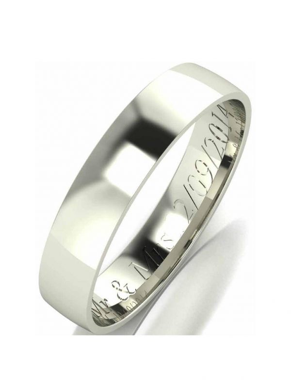 buy personalised 9 carat white gold court wedding band 4mm 5f2051cd11b3c