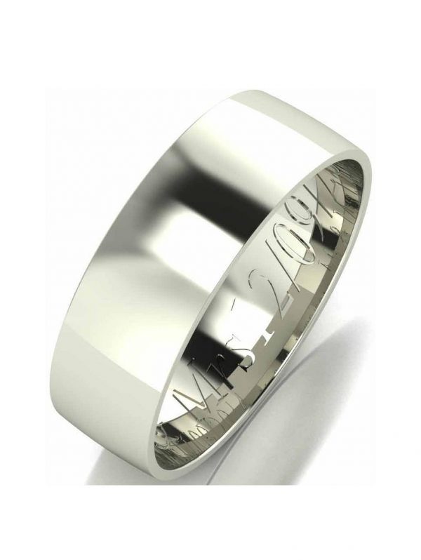 buy personalised 9 carat white gold court wedding band 6 mm 5f1c5e9e5f01f