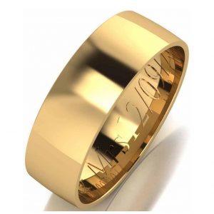 buy personalised 9 carat yellow gold court wedding band 6 mm 5f17180b00d7e