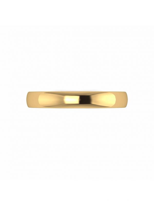 buy personalised 9 carat yellow gold d shaped wedding band 3mm 5f171929f1444