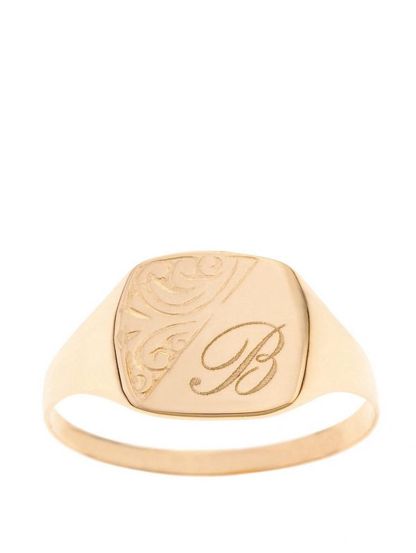 buy personalised 9 carat yellow gold half engraved ring 5f1718d6d6e65