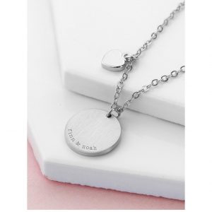 buy personalised heart and disc family necklace 5f1718a651098