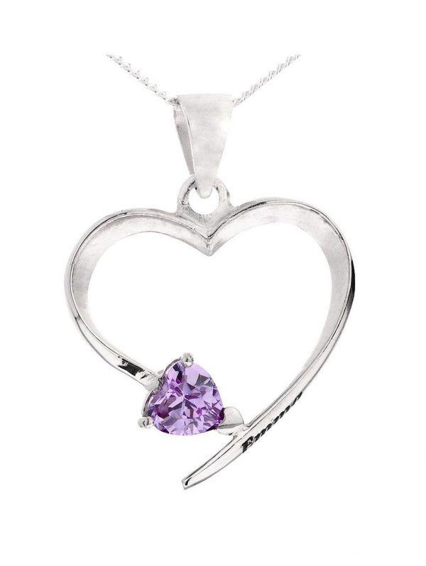 buy personalised sterling silver birth stone heart pendant 5f16ebbd1b864