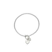 buy personalised sterling silver double heart drop t bar bracelet 5f171782a0549