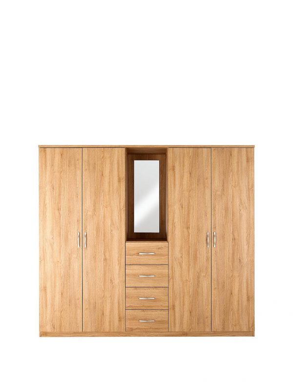 buy peru 4 door 4 drawer combi fitment wardrobe 5f1a59d89e163